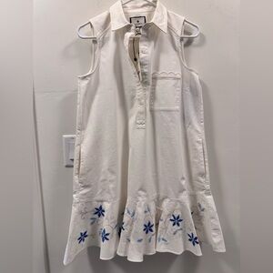 Tuckernuck White callahan dress with Embroidery